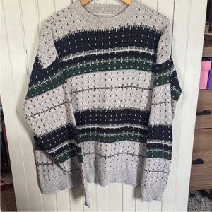 Vintage Resolute Bay Crewneck Sweater Grey Size L